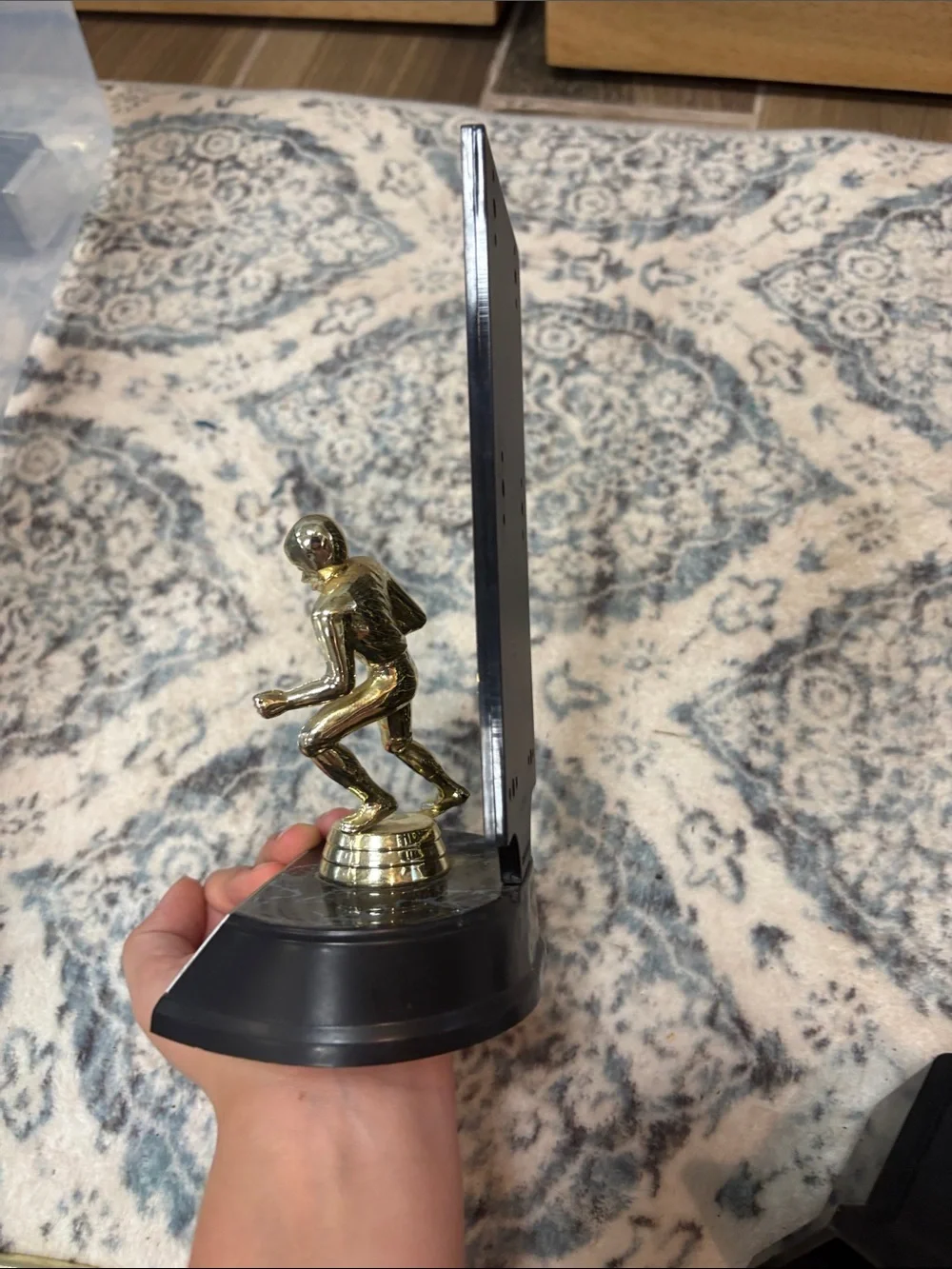Men's Silver-Tone Football Trophies